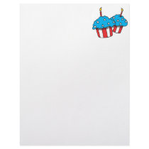 USA patriotic cupcakes Letterhead Design