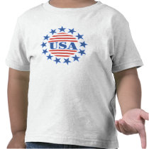 USA Patriotic Stars and Stripes Tees