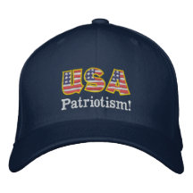 USA Patriotism Logo NB1 Embroidered Hat