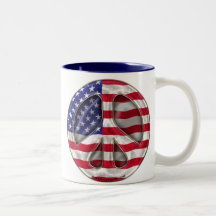 USA Peace Flag Coffee Mug