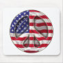 USA Peace Flag Mouse Mat