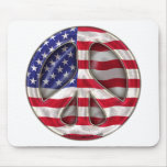 USA Peace Flag mousepads