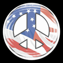 USA Peace Sign Sticker stickers