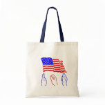 USA SIGN LANGUAGE TOTE BAG
