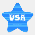 USA Sketch - Blue Sticker