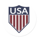 USA Soccer 1950 Round Sticker