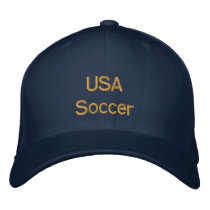 USA Soccer Cap for United States futbol fans Embroidered Baseball Cap