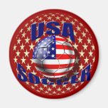 USA Soccer stars ball Refrigerator Magnets