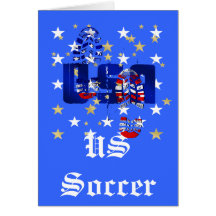 USA sports gifts - American United States flag Greeting Card
