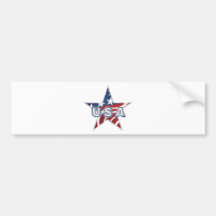 USA Star Bumper Stickers
