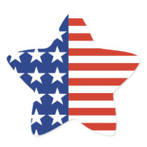USA Stars And Stripes Star Flag Sticker