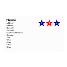 USA Stars Business Cards