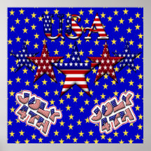 USA Stars Poster