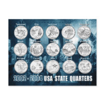 USA State Quarters (Coins) 2002 - 2004