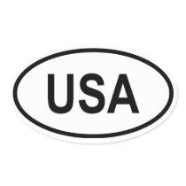 USA OVAL STICKER