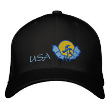 USA SUN  DRAGON EMBROIDERED BASEBALL CAPS
