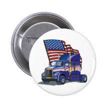 USA Truck Driver Button