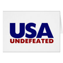 USA UNDEFEATED CARD