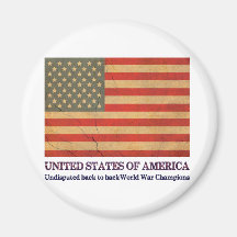 USA Undisputed back to back world war champions Magnet
