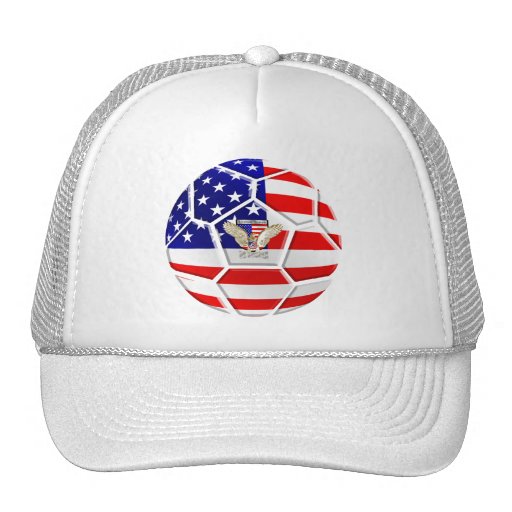 USA United States Soccer Ball gifts for fans Mesh Hats