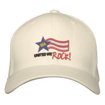 USA United We Rock Embroidered Baseball Cap
