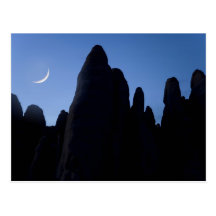 USA, Utah, Arches National Park. Crescent moon Postcard