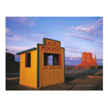USA, Utah, Navajo booth at entrance of Monument Post Cards