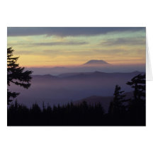 USA, Washington. Mount St. Helens seen through Greeting Card