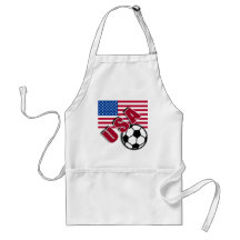 USA World Soccer Fan Tshirts Aprons