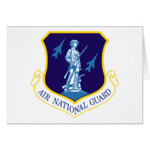 USAF Air National Guard Insignia Greeting Card