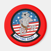 USAF F14 Anytime Baby Refrigerator Magnets