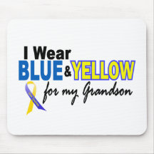 Usage de syndrome de Down I bleu et jaune pour mon Tapis De Souris