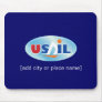 USAIL Ocean Glider namedrop template Mouse Pads