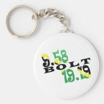 Usain Bolt Berlin 2 WR Jamaican Flag Keychain