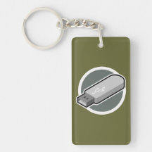 USB drive Rectangle Acrylic Keychain