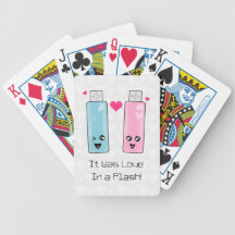 USB Flash Drive Love Bicycle Playing Cards