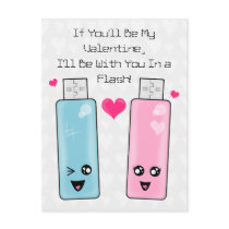 USB Flash Drive Love Postcards