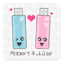 USB Flash Drive Love Sticker
