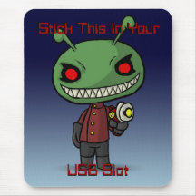 USB Slot Alien Mousepad
