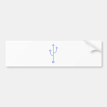 USB Symbol Autoaufkleber