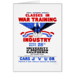 USC War Training Classes 1943 WPA Greeting Card