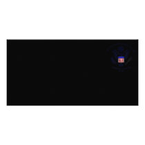USCG Flag Emblem Personalized Photo Card