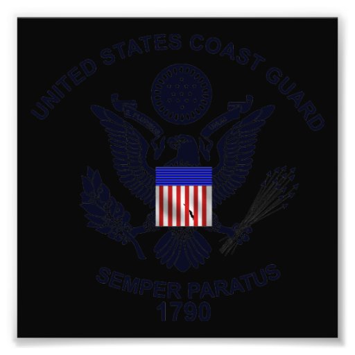USCG Flag Emblem Photograph