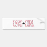 USCG Girl pink Bumper Sticker