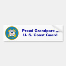 USCGSealcolor, Proud GrandparentU. S. Coast Guard Bumper Stickers