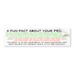 USE THE BRAIN 1 - PRIUS BUMPER STICKER