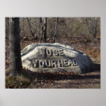 Use Your Head Babson Boulder Poster