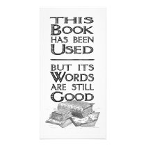 Used Book Gift 8-inch Bookmark Custom Photo Card