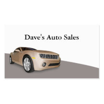 Used Car Dealer Business Card