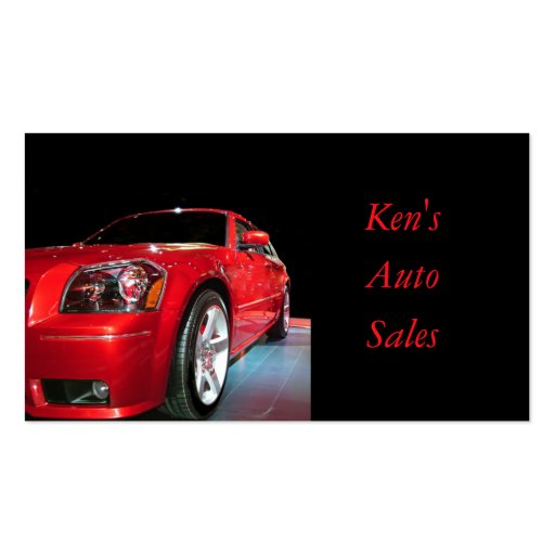 Used Car Dealer Business Card